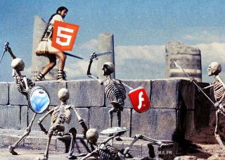 JSON and HTML 5 against Silverlight and Flash
